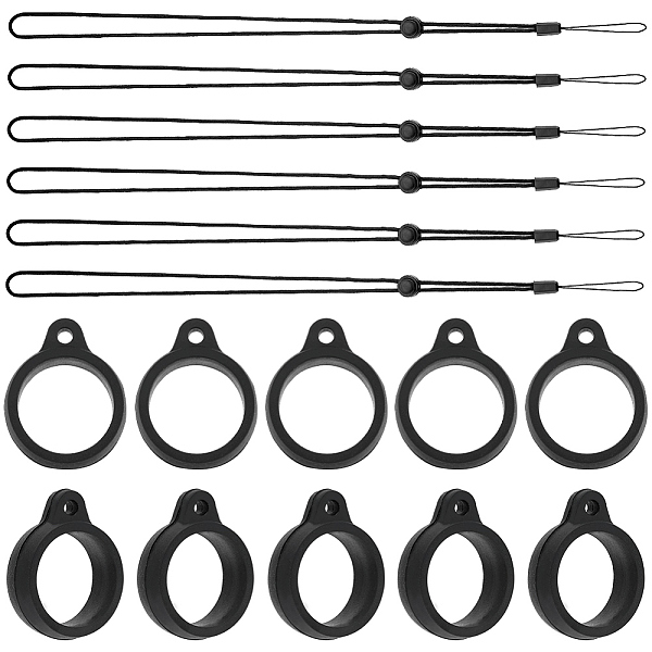 PandaHall Gorgecraft 36Pcs Silicone Rings with 6Pcs Polyester Necklace Lanyard Anti-Loss Pendant Holder, for Pen, Phone, Badge Holder, Black...
PandaHall Gorgecraft 36Pcs Silicone Rings with 6Pcs Polyester Necklace Lanyard Anti-Loss Pendant Holder, for Pen, Phone, Badge Holder, Black...