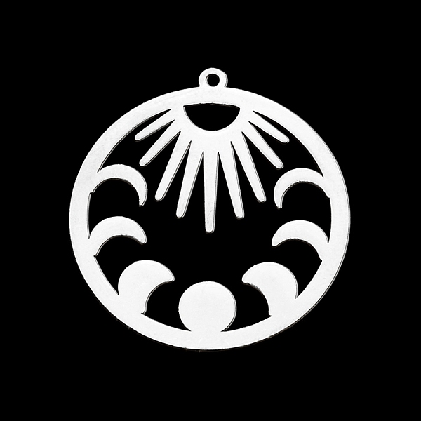 PandaHall 201 Stainless Steel Pendants, Laser Cut, Moon Phase Charms, Stainless Steel Color, 30x28x1mm, Hole: 1.4mm 201 Stainless Steel Moon
PandaHall 201 Stainless Steel Pendants, Laser Cut, Moon Phase Charms, Stainless Steel Color, 30x28x1mm, Hole: 1.4mm 201 Stainless Steel Moon