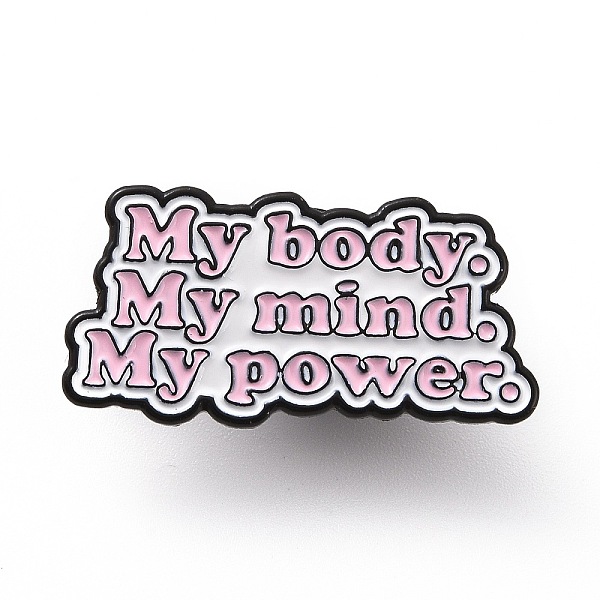 PandaHall Word My Body My Mind My Power Enamel Pin, Electrophoresis Black Alloy Feminism Brooch for Backpack Clothes, Flamingo..., Pink
PandaHall Word My Body My Mind My Power Enamel Pin, Electrophoresis Black Alloy Feminism Brooch for Backpack Clothes, Flamingo..., Pink