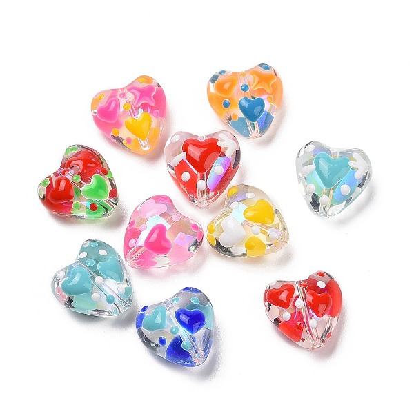PandaHall Valentine's Day Handmade Glass Enamel Beads Strands, Heart, Mixed Color, 13.5x14x8~9mm, Hole: 1.2mm, about 30pcs/strand Glass..., Multicolor
PandaHall Valentine's Day Handmade Glass Enamel Beads Strands, Heart, Mixed Color, 13.5x14x8~9mm, Hole: 1.2mm, about 30pcs/strand Glass..., Multicolor