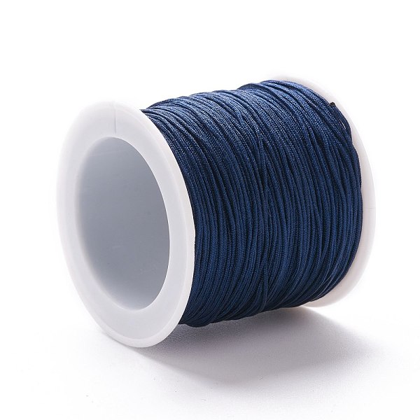 PandaHall Braided Nylon Thread, DIY Material for Jewelry Making, Dark Blue, 0.8mm, 100yards/roll Nylon
PandaHall Braided Nylon Thread, DIY Material for Jewelry Making, Dark Blue, 0.8mm, 100yards/roll Nylon