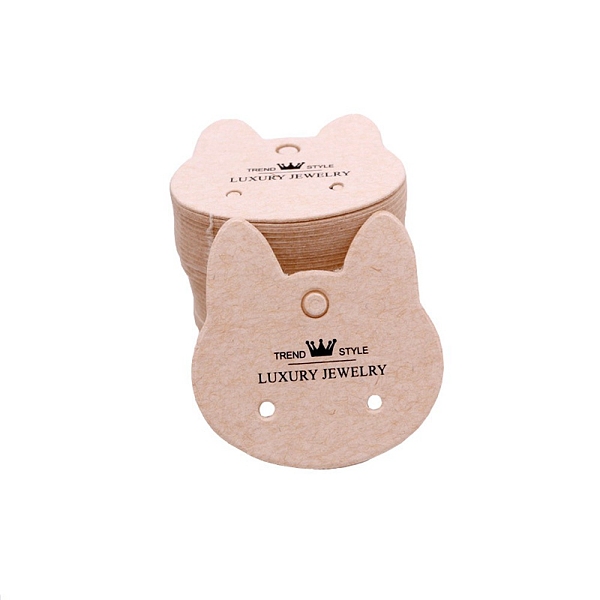 PandaHall 100Pcs Paper Earring Display Cards, Misty Rose, Cat Shape, 3.5x3.5cm Paper Cat Shape
PandaHall 100Pcs Paper Earring Display Cards, Misty Rose, Cat Shape, 3.5x3.5cm Paper Cat Shape