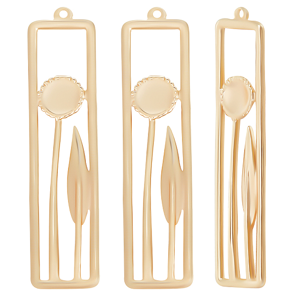 PandaHall Beebeecraft 14Pcs Brass Pendants, Nickel Free, Rectangle with Flower & Leaf, Real 18K Gold Plated, 31x7.5x1.5mm, Hole: 0.8mm Brass...
PandaHall Beebeecraft 14Pcs Brass Pendants, Nickel Free, Rectangle with Flower & Leaf, Real 18K Gold Plated, 31x7.5x1.5mm, Hole: 0.8mm Brass...