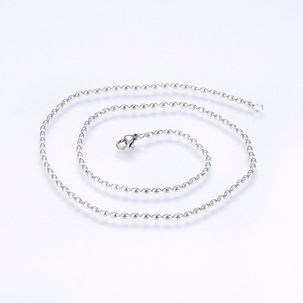PandaHall 304 Stainless Steel Ball Chain Necklaces, with Lobster Claw Clasps, Stainless Steel Color, 16.5 inch(42cm), 2mm 304 Stainless...
PandaHall 304 Stainless Steel Ball Chain Necklaces, with Lobster Claw Clasps, Stainless Steel Color, 16.5 inch(42cm), 2mm 304 Stainless...