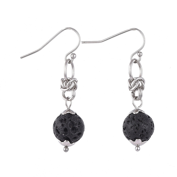 PandaHall Natural Lava Rock Dangle Earrings, with 304 Stainless Steel Flower Bead Caps and 316 Surgical Stainless Steel Earring Hooks, 39mm...
PandaHall Natural Lava Rock Dangle Earrings, with 304 Stainless Steel Flower Bead Caps and 316 Surgical Stainless Steel Earring Hooks, 39mm...