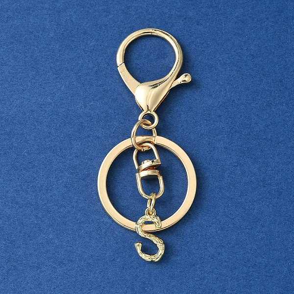 PandaHall Alloy Initial Letter Charm Keychains, with Alloy Clasp, Golden, Letter S, 8.5cm Alloy Letter S
PandaHall Alloy Initial Letter Charm Keychains, with Alloy Clasp, Golden, Letter S, 8.5cm Alloy Letter S