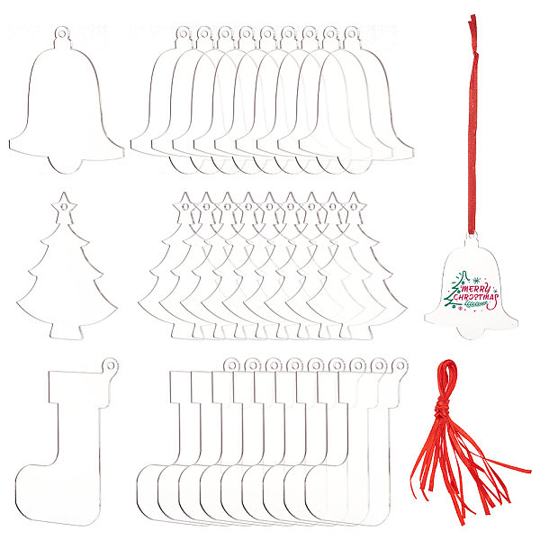 PandaHall WADORN 3 Sets 3 Style DIY Clear Acrylic Blank Pendant Decorations Making Kits, Polyester Cord Christmas Tree Party Hanging...
PandaHall WADORN 3 Sets 3 Style DIY Clear Acrylic Blank Pendant Decorations Making Kits, Polyester Cord Christmas Tree Party Hanging...