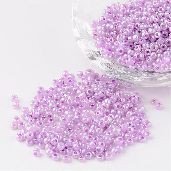 PandaHall 8/0 Ceylon Round Glass Seed Beads, Plum, Size: about 3mm in diameter, hole:1mm, about 1101pcs/50g Glass Purple
PandaHall 8/0 Ceylon Round Glass Seed Beads, Plum, Size: about 3mm in diameter, hole:1mm, about 1101pcs/50g Glass Purple