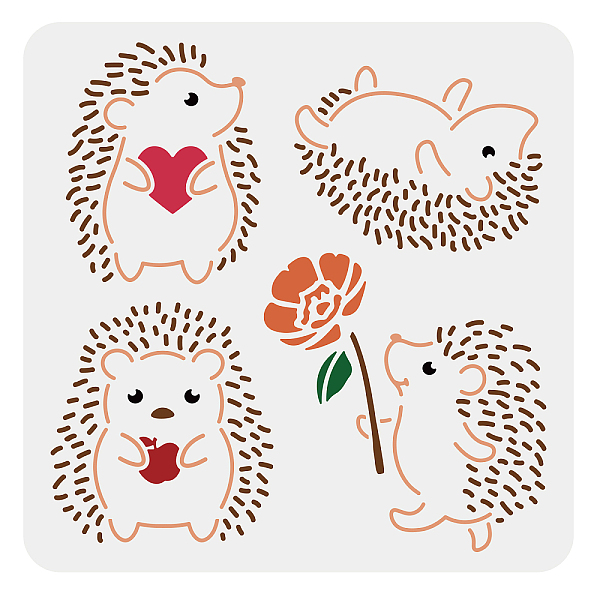 PandaHall PET Hollow Out Drawing Painting Stencils, for DIY Scrapbook, Photo Album, Hedgehog Pattern, 300x300mm Plastic Hedgehog
PandaHall PET Hollow Out Drawing Painting Stencils, for DIY Scrapbook, Photo Album, Hedgehog Pattern, 300x300mm Plastic Hedgehog