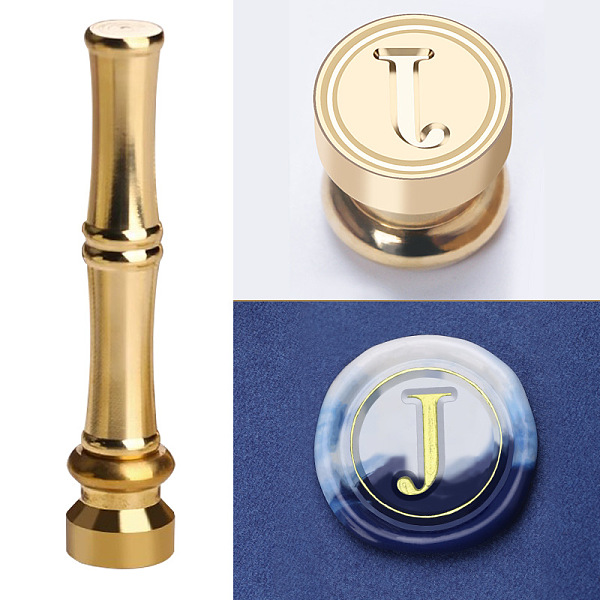 PandaHall Golden Tone Brass Wax Seal Stamp Head with Bamboo Stick Shaped Handle, for Greeting Card Making, Letter J, 74.5x15mm Brass Letter...
PandaHall Golden Tone Brass Wax Seal Stamp Head with Bamboo Stick Shaped Handle, for Greeting Card Making, Letter J, 74.5x15mm Brass Letter...