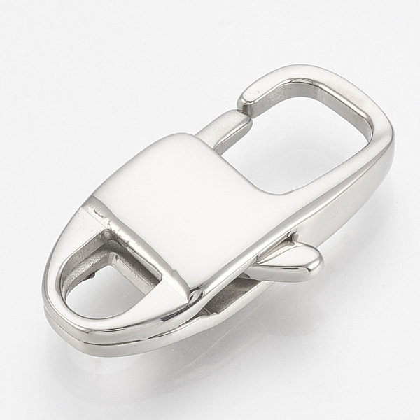 PandaHall 304 Stainless Steel Lobster Claw Clasps, Rectangle, Stainless Steel Color, 23x12x5mm, Hole: 4.5x4mm 304 Stainless Steel Rectangle
PandaHall 304 Stainless Steel Lobster Claw Clasps, Rectangle, Stainless Steel Color, 23x12x5mm, Hole: 4.5x4mm 304 Stainless Steel Rectangle