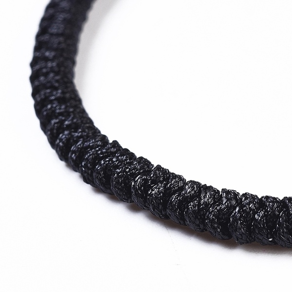 PandaHall Nylon Thread Braided Bracelets, with Braided Thread Metallic Cords, Black, 1-3/4 inch~3-1/8 inch(4.6~8cm) Nylon Black
PandaHall Nylon Thread Braided Bracelets, with Braided Thread Metallic Cords, Black, 1-3/4 inch~3-1/8 inch(4.6~8cm) Nylon Black