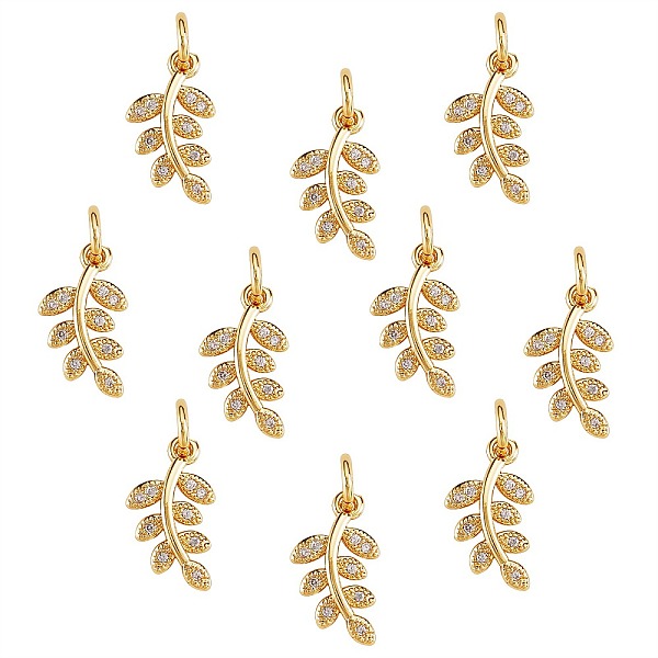 PandaHall Plating Brass Micro Pave Clear Cubic Zirconia Pendant, with Jump Ring, Long-Lasting Plated, Leaf, Golden, 14x8x2mm, Jump Ring...
PandaHall Plating Brass Micro Pave Clear Cubic Zirconia Pendant, with Jump Ring, Long-Lasting Plated, Leaf, Golden, 14x8x2mm, Jump Ring...