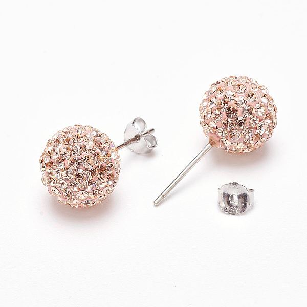 PandaHall Valentines Day Gift for Her 925 Sterling Silver Austrian Crystal Rhinestone Ear Stud, Round, 391_Silk, 20x10x1mm Sterling..., Pink
PandaHall Valentines Day Gift for Her 925 Sterling Silver Austrian Crystal Rhinestone Ear Stud, Round, 391_Silk, 20x10x1mm Sterling..., Pink