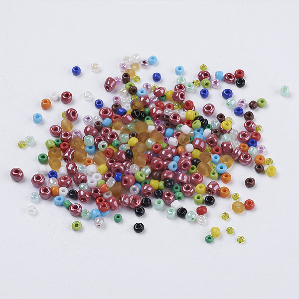 PandaHall Glass Seed Beads, Mixed Style, Mixed Color, 2~4.5x1~5mm, Hole: 0.5~1mm, about 7000pcs/200g Glass Multicolor
PandaHall Glass Seed Beads, Mixed Style, Mixed Color, 2~4.5x1~5mm, Hole: 0.5~1mm, about 7000pcs/200g Glass Multicolor