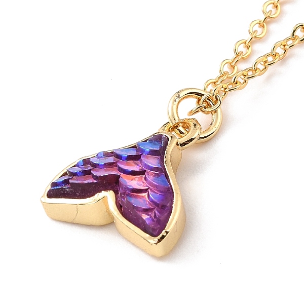 PandaHall Mermaid Fishtail Resin Pendant Necklace, Daity Animal Brass Necklace for Girl Women, Golden, Medium Purple, Pendant: 14x13x4.5mm...
PandaHall Mermaid Fishtail Resin Pendant Necklace, Daity Animal Brass Necklace for Girl Women, Golden, Medium Purple, Pendant: 14x13x4.5mm...