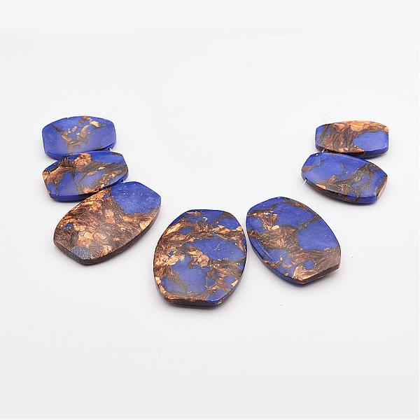 PandaHall Assembled Bronzite and Lapis Lazuli Graduated Beads Strands, Oval, 30~49x20~35x7mm, Hole: 2mm, 7pcs/strand, 6.69 inch Lapis Lazuli...
PandaHall Assembled Bronzite and Lapis Lazuli Graduated Beads Strands, Oval, 30~49x20~35x7mm, Hole: 2mm, 7pcs/strand, 6.69 inch Lapis Lazuli...