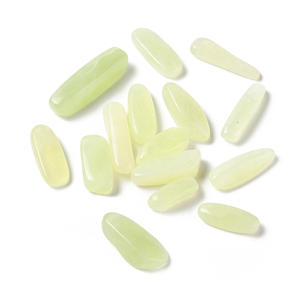PandaHall Natural New Jade Beads, No Hole/Undrilled, Nuggets, 26~48x10~14x7.5~8.5mm New Jade Nuggets
PandaHall Natural New Jade Beads, No Hole/Undrilled, Nuggets, 26~48x10~14x7.5~8.5mm New Jade Nuggets
