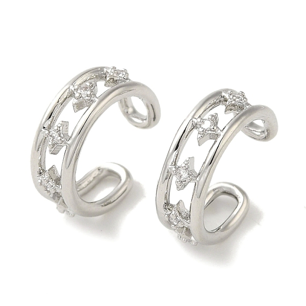 PandaHall Rack Plating Brass Micro Pave Cubic Zirconia Clip-on Earrings, Long-Lasting Plated, Lead Free & Cadmium Free, Platinum, 14.5x4.5mm...
PandaHall Rack Plating Brass Micro Pave Cubic Zirconia Clip-on Earrings, Long-Lasting Plated, Lead Free & Cadmium Free, Platinum, 14.5x4.5mm...