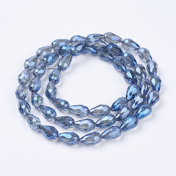 PandaHall Electroplate Glass Beads Strands, AB Color Plated, Faceted Teardrop, Steel Blue, 15x10mm, Hole: 1mm, 50pcs/strand, 27.1 inch Glass...
PandaHall Electroplate Glass Beads Strands, AB Color Plated, Faceted Teardrop, Steel Blue, 15x10mm, Hole: 1mm, 50pcs/strand, 27.1 inch Glass...