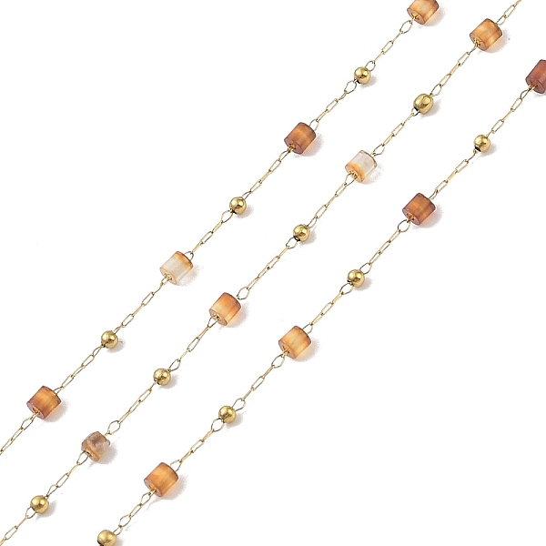 PandaHall Ion Plating(IP) 304 Stainless Steel Link Chains, Natural Red Agate Beads & Spool, Soldered, Real 18K Gold Plated, 6.5x2.7mm, about...
PandaHall Ion Plating(IP) 304 Stainless Steel Link Chains, Natural Red Agate Beads & Spool, Soldered, Real 18K Gold Plated, 6.5x2.7mm, about...