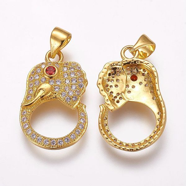 PandaHall Brass Micro Pave Cubic Zirconia Pendants, Elephant, Golden, 21x13x4mm, Hole: 3.5x4mm Brass+Cubic Zirconia Elephant
PandaHall Brass Micro Pave Cubic Zirconia Pendants, Elephant, Golden, 21x13x4mm, Hole: 3.5x4mm Brass+Cubic Zirconia Elephant