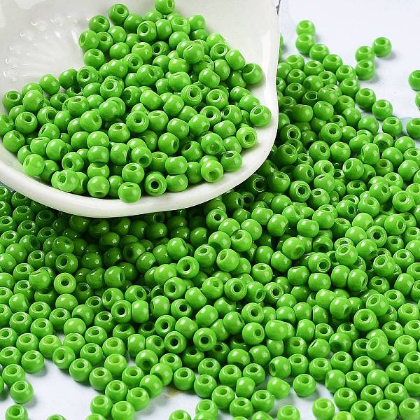 PandaHall Baking Paint Glass Seed Beads, Round, Lime Green, 4x3mm, Hole: 1.2mm, about 7650pcs/pound Glass
PandaHall Baking Paint Glass Seed Beads, Round, Lime Green, 4x3mm, Hole: 1.2mm, about 7650pcs/pound Glass
