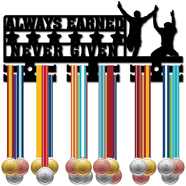PandaHall Acrylic Medal Holder, Medal Display Hanger Rack, Medal Holder Frame, with Standoff Pins, Word, 130x290x10mm, Hole: 8mm Acrylic..., Black
PandaHall Acrylic Medal Holder, Medal Display Hanger Rack, Medal Holder Frame, with Standoff Pins, Word, 130x290x10mm, Hole: 8mm Acrylic..., Black