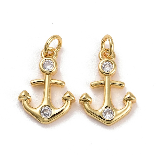 PandaHall Brass Micro Pave Cubic Zirconia Pendants, Real 18K Gold Plated, Lead Free & Cadmium Free, Anchor, Clear, 16.5x11.5x2.5mm, Hole...
PandaHall Brass Micro Pave Cubic Zirconia Pendants, Real 18K Gold Plated, Lead Free & Cadmium Free, Anchor, Clear, 16.5x11.5x2.5mm, Hole...