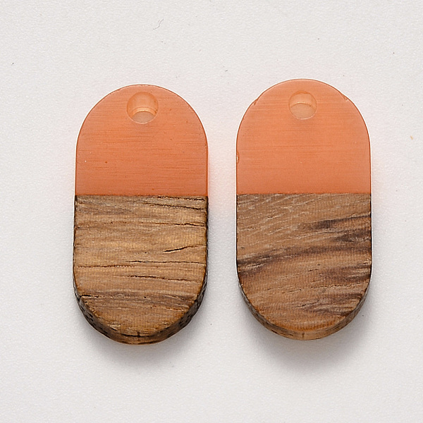 PandaHall Resin & Walnut Wood Pendants, Waxed, Oval, Mixed Color, 20.5x10.5x3~4mm, Hole: 2mm Resin+Wood Oval Multicolor
PandaHall Resin & Walnut Wood Pendants, Waxed, Oval, Mixed Color, 20.5x10.5x3~4mm, Hole: 2mm Resin+Wood Oval Multicolor