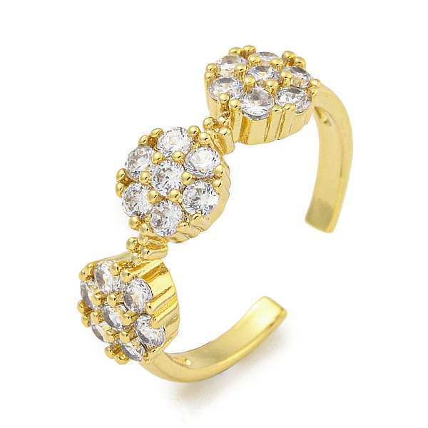 PandaHall Rack Plating Brass Micro Pave Cubic Zirconia Flower Open Cuff Rings for Women, Cadmium Free & Lead Free, Long-Lasting Plated, Real..., Clear
PandaHall Rack Plating Brass Micro Pave Cubic Zirconia Flower Open Cuff Rings for Women, Cadmium Free & Lead Free, Long-Lasting Plated, Real..., Clear