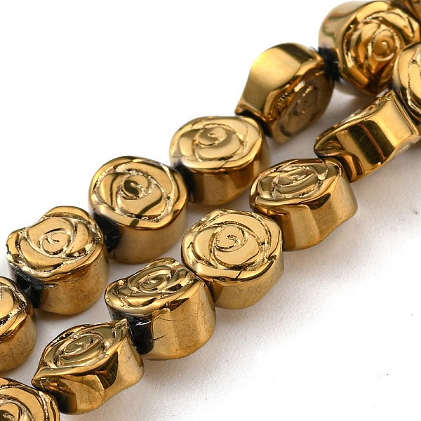 PandaHall Golden Plated Electroplate Glass Beads Strands, Rose, Goldenrod, 6x7x3.5mm, Hole: 1mm, about 110pcs/strand, 25.20 inch(64cm) Glass..., Gold
PandaHall Golden Plated Electroplate Glass Beads Strands, Rose, Goldenrod, 6x7x3.5mm, Hole: 1mm, about 110pcs/strand, 25.20 inch(64cm) Glass..., Gold