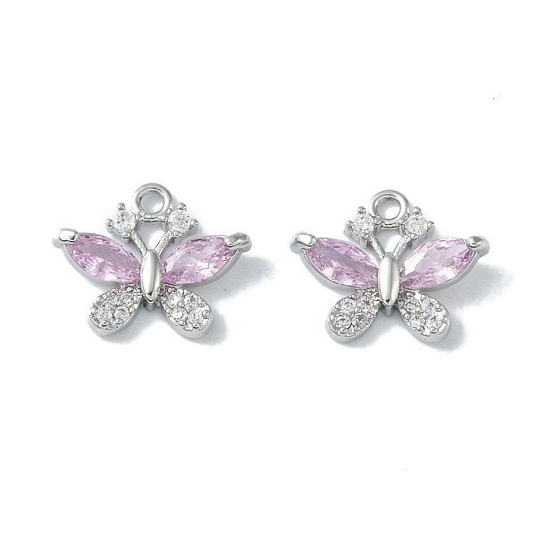 PandaHall Brass Micro Pave Clear Cubic Zirconia Charms, with Glass, Butterfly, Real Platinum Plated, Plum, 11x13.5x4mm, Hole: 1.2mm..., Purple
PandaHall Brass Micro Pave Clear Cubic Zirconia Charms, with Glass, Butterfly, Real Platinum Plated, Plum, 11x13.5x4mm, Hole: 1.2mm..., Purple
