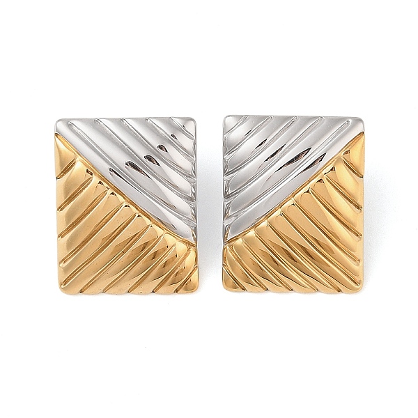 PandaHall 304 Stainless Steel Stud Earrings for Women, Stripe Rectangle, Golden & Stainless Steel Color, 31.5x24.5mm 304 Stainless Steel...
PandaHall 304 Stainless Steel Stud Earrings for Women, Stripe Rectangle, Golden & Stainless Steel Color, 31.5x24.5mm 304 Stainless Steel...