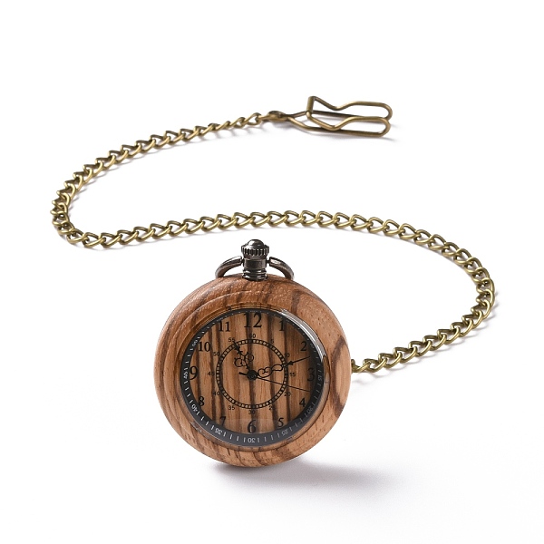 PandaHall Ebony Wood Pocket Watch with Brass Curb Chain and Clips, Flat Round Electronic Watch for Men, BurlyWood, 16-3/8~17-1/8 inch..., Orange
PandaHall Ebony Wood Pocket Watch with Brass Curb Chain and Clips, Flat Round Electronic Watch for Men, BurlyWood, 16-3/8~17-1/8 inch..., Orange
