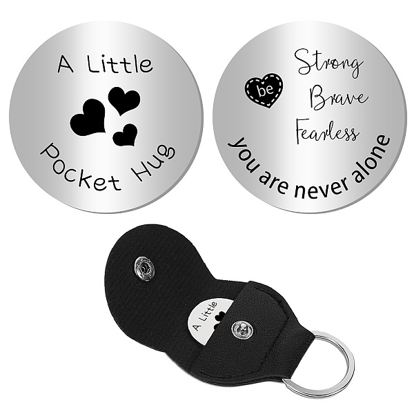 PandaHall CREATCABIN 1Pc 201 Stainless Steel Commemorative Coins, Pocket Hug Coin, Inspirational Quote Coin, Flat Round, Stainless Steel...
PandaHall CREATCABIN 1Pc 201 Stainless Steel Commemorative Coins, Pocket Hug Coin, Inspirational Quote Coin, Flat Round, Stainless Steel...