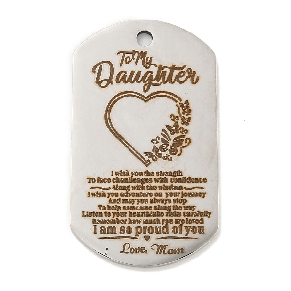 PandaHall 201 Stainless Steel Pendants, Praise Message Charms, Oval with Word Charms, Stainless Steel Color, 49x28x2mm, Hole: 3mm 201...
PandaHall 201 Stainless Steel Pendants, Praise Message Charms, Oval with Word Charms, Stainless Steel Color, 49x28x2mm, Hole: 3mm 201...