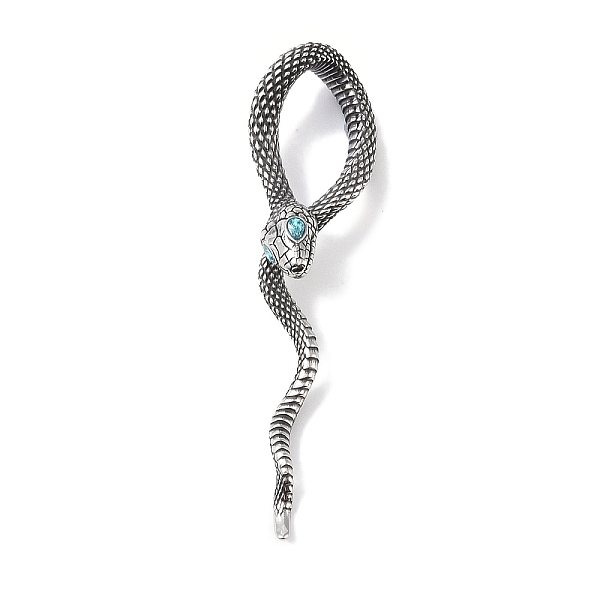 PandaHall 316 Surgical Stainless Steel Big Pendants, with Rhinestone, Snake Charm, Antique Silver, 66.5x16.5x4.5mm Stainless...
PandaHall 316 Surgical Stainless Steel Big Pendants, with Rhinestone, Snake Charm, Antique Silver, 66.5x16.5x4.5mm Stainless...