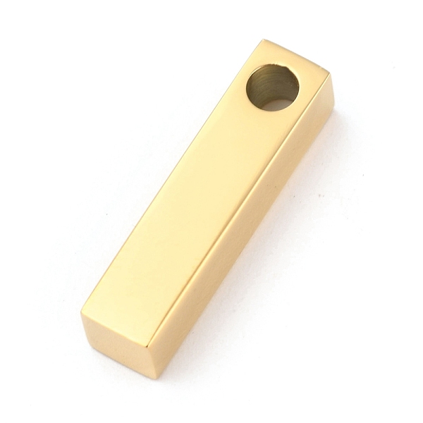 PandaHall Ion Plating(IP) 304 Stainless Steel Pendants, Rectangle/Bar, Golden, 20x5x5mm, Hole: 3mm 304 Stainless Steel Rectangle
PandaHall Ion Plating(IP) 304 Stainless Steel Pendants, Rectangle/Bar, Golden, 20x5x5mm, Hole: 3mm 304 Stainless Steel Rectangle