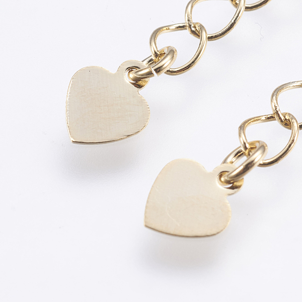 PandaHall Brass Chain Extender, Long-Lasting Plated, Nickel Free, Heart, Real 18K Gold Plated, 50~55x4mm, Clasp: 10x6x3mm, Hole: 1mm, Heart...
PandaHall Brass Chain Extender, Long-Lasting Plated, Nickel Free, Heart, Real 18K Gold Plated, 50~55x4mm, Clasp: 10x6x3mm, Hole: 1mm, Heart...