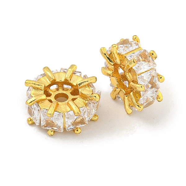 PandaHall Brass Cubic Zirconia Spacer Beads, Long-Lasting Plated, Lead Free & Cadmium Free, Flat Round, Real 18K Gold Plated, 10x4mm, Hole..., Clear
PandaHall Brass Cubic Zirconia Spacer Beads, Long-Lasting Plated, Lead Free & Cadmium Free, Flat Round, Real 18K Gold Plated, 10x4mm, Hole..., Clear
