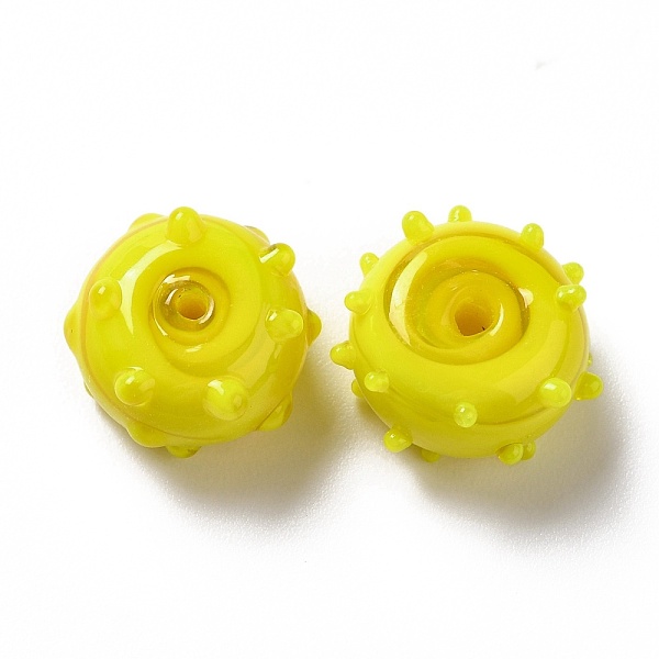 PandaHall Handmade Bumpy Lampwork Beads, Round, Yellow, 12x13x8mm, Hole: 1.6mm Lampwork Round Yellow
PandaHall Handmade Bumpy Lampwork Beads, Round, Yellow, 12x13x8mm, Hole: 1.6mm Lampwork Round Yellow