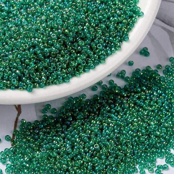 PandaHall MIYUKI Round Rocailles Beads, Japanese Seed Beads, (RR354) Chartreuse Lined Green AB, 15/0, 1.5mm, Hole: 0.7mm, about 27777pcs/50g...
PandaHall MIYUKI Round Rocailles Beads, Japanese Seed Beads, (RR354) Chartreuse Lined Green AB, 15/0, 1.5mm, Hole: 0.7mm, about 27777pcs/50g...