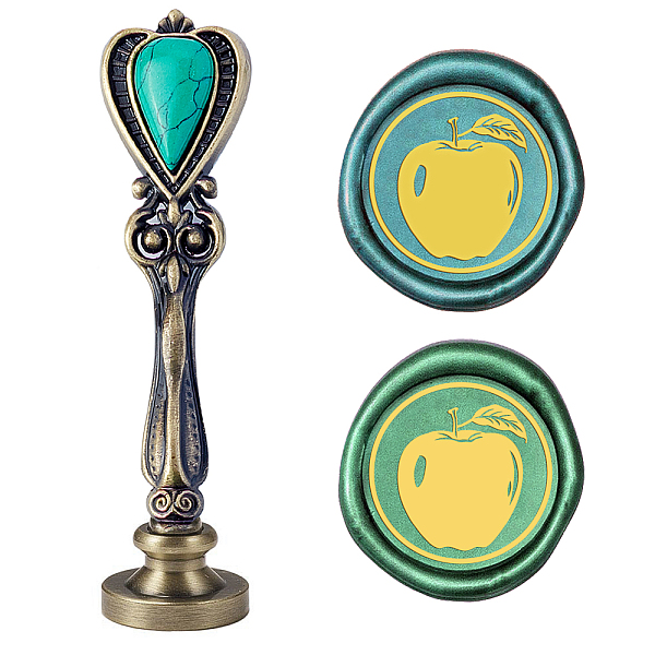 PandaHall DIY Scrapbook, Brass Wax Seal Stamp Flat Round Head and Heart Handle, Fruit Pattern, 25mm Brass Fruit
PandaHall DIY Scrapbook, Brass Wax Seal Stamp Flat Round Head and Heart Handle, Fruit Pattern, 25mm Brass Fruit