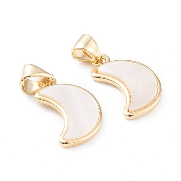 PandaHall Natural White Shell Pendants, with Brass Findings, Long-Lasting Plated, Moon, Real 18K Gold Plated, 16.5x10x2mm, Hole: 3x4mm White...
PandaHall Natural White Shell Pendants, with Brass Findings, Long-Lasting Plated, Moon, Real 18K Gold Plated, 16.5x10x2mm, Hole: 3x4mm White...