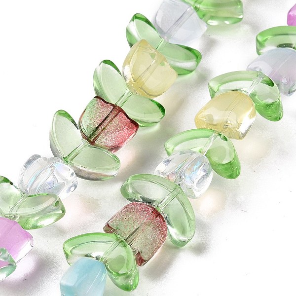 PandaHall Transparent Glass Beads Strands, Two Tone, Tulip, Mixed Color, 6.5~9x9~14x4~5.5mm, Hole: 1mm, about 29pcs/strand, 15.71''(39.9cm)..., Multicolor
PandaHall Transparent Glass Beads Strands, Two Tone, Tulip, Mixed Color, 6.5~9x9~14x4~5.5mm, Hole: 1mm, about 29pcs/strand, 15.71''(39.9cm)..., Multicolor