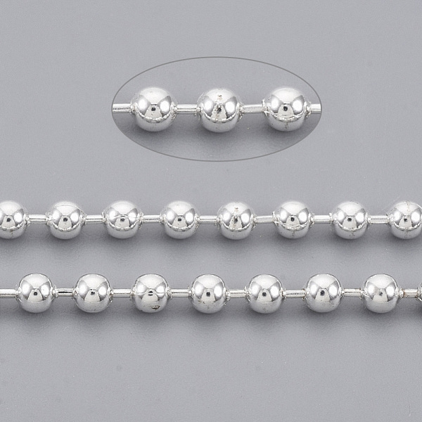 PandaHall Brass Ball Chains, Long-Lasting Plated, Soldered, with Spool, Cadmium Free & Lead Free, Silver, 2.3mm, about 301.83 Feet(92m)/roll...
PandaHall Brass Ball Chains, Long-Lasting Plated, Soldered, with Spool, Cadmium Free & Lead Free, Silver, 2.3mm, about 301.83 Feet(92m)/roll...