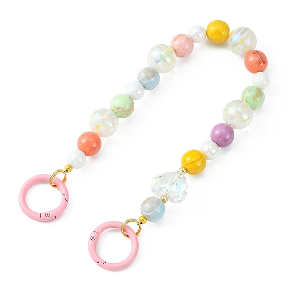 PandaHall Acrylic & Resin Beaded Bag Straps, with Spray Painted Eco-Friendly Alloy Spring Gate Rings, Colorful, 31.2x1.55cm Acrylic
PandaHall Acrylic & Resin Beaded Bag Straps, with Spray Painted Eco-Friendly Alloy Spring Gate Rings, Colorful, 31.2x1.55cm Acrylic