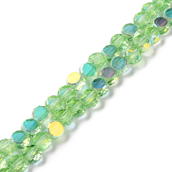 PandaHall Transparent Electroplate Glass Beads Strands, AB Color, Faceted Flat Round, Light Green, 6x3mm, Hole: 1.2mm, about...
PandaHall Transparent Electroplate Glass Beads Strands, AB Color, Faceted Flat Round, Light Green, 6x3mm, Hole: 1.2mm, about...