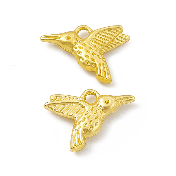 PandaHall Rack Plating Alloy Pendants, Cadmium Free & Lead Free & Nickle Free, Hummingbird Charms, Matte Gold Color, 12x16.5x3mm, Hole...
PandaHall Rack Plating Alloy Pendants, Cadmium Free & Lead Free & Nickle Free, Hummingbird Charms, Matte Gold Color, 12x16.5x3mm, Hole...